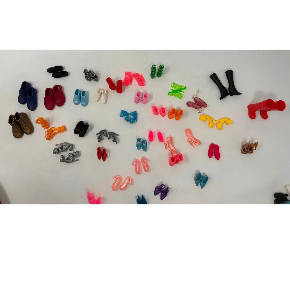 Barbie Fashion Doll Shoe Lot of‎ 36 Boots Sneakers Hi Heels Flats